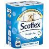 PAPEL HIGIÉNICO SCOTTEX MEGAROLLO 24 EQUIVALE A 48 ROLLOS PACK FAMILIAR