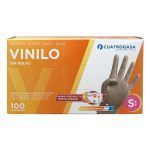 GUANTE VINILO TALLA S 100 UNDS
