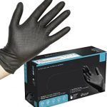 GUANTE NITRILO S/POLVO NEGRO TALLA L CAJA 100 UNDS
