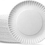 PLATOS PAPEL COMPOSTABLES SEMIHONDOS 22 CM. 100 UDS.