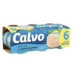 ATÚN CALVO CLARO EN ACEITE GIRASOL LATA 52GR. PACK 6 UDS.