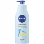 CREMA PARA PIERNAS NIVEA Q10 + MENTHOL REAFIRMANTE + REFRESCANTE CON PULSADOR 400ML.