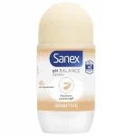 DESODORANTE SANEX ROLL ON PH DERMO SENSITIVE PROTECCIÓN 24H ANTI-TRANSPIRANTE 50 ML.