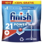 FINISH PASTILLAS LAVAVAJILLAS BOLSA 22 UDS.