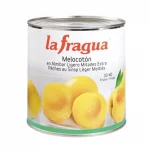 MELOCOTÓN EN ALMÍBAR LIGERO MITADES EXTRA LA FRAGUA LATA 480 GR. ESCURRIDOS