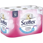 PAPEL HIGIÉNICO SCOTTEX 12 ROLLOS ORIGINAL 3 EN 1