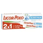 PASTA DE DIENTES LICOR DEL POLO BLANCO POLAR 2 TUBOS 75 ML.