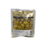 ACEITUNAS ESCAMILLA VERDE SIN HUESO BOLSA 180GR.