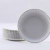 PLATOS PAPEL COMPOSTABLES SEMIHONDOS 17CM PAQ 100 UNDS