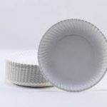 PLATOS PAPEL COMPOSTABLES SEMIHONDOS 17CM PAQ 100 UNDS