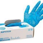 GUANTE NITRILO S/POLVO AZUL S CAJA 100 UNDS