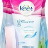 CREMA DEPILATORIA VEETCUERPO Y PIERNAS PIELES SENSIBLES DE DUCHA 150 ML