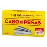 SARDINILLAS EN ACEITE GIRASOL CABO DE PEÑAS 62 GRS