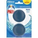 DESINFECTANTE PATO PASTILLA WC MATIC ACTIVO AZUL 1+1 GRATIS