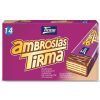 AMBROSIAS TIRMA 14 UNDS CON RELLENO CUBIERTAS DE CHOCOLATE CON LECHE