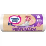 BOLSA BASURA HANDY BAG BAÑO PERFUMADA 10L ROLLO 12 UNDS