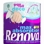 BOBINA COCINA PAPEL RENOVA GIGA ROLL DECO MAX ABSORPTION UNIDAD