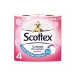 PAPEL HIGIENICO SCOTTEX ORIGINAL PAQ 4 ROLLOS