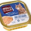 PATE CON SALMON MIC&FRIENDS GATOS TARRINA 100 GRS