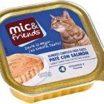 PATE CON SALMON MIC&FRIENDS GATOS TARRINA 100 GRS