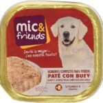 PATE CON BUEY MIC&FRIENDS PERROS TARRINA 300 GRS