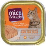PATE CON POLLO MIC&FRIENDS GATO TARRINA 100 GRS