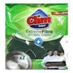 ESTROPAJO CLIM HOGAR EXTREME FIBRA ANTIBACTERIAS X2