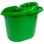 CUBO OVAL + ESCURRIDOR + ASA CON EMPUÑADURA DE GOMA 15 LITROS