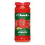 TOMATE FRITO ORLANDO CRISTAL CON ACEITE OLIVA TARRO 340 GRS