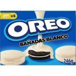 GALLETAS DE CHOCOLATE RELLENAS DE CREMA BAÑADAS CON CHOCOLATE BLANCO 246G 6 BOLSITAS