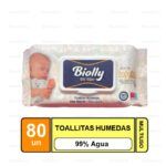 TOALLITAS HUMEDAS NIÑOS BIOLLY PAQUETE 80 SERVICIOS