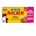 PASTILLAS CALDO DE POLLO DE CORRAL AVECREM GALLINA BLANCA 10 UNDS