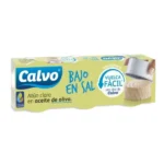 ATUN CALVO BAJO EN SAL CLARO EN ACEITE DE OLIVA PACK 3X80 GRS