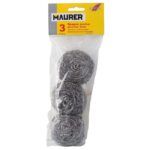 ESTROPAJO NANAS ACERO INOXIDABLE 40G NEWMOP PACK 2+1 GRATIS