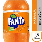 FANTA NARANJA ZERO AZUCAR BOTELLA 1.5L