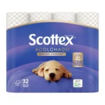 PAPEL HIGIENICO SCOTTEX ACOLCHADO 32 ROLLOS TRIPLE CAPA MAXIMO CONFORT
